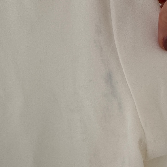 Tahari Ivory Pleated Blouse - nwt - Picture 8 of 9